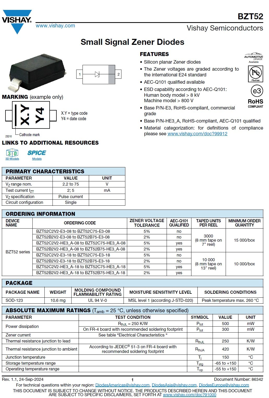 BZT52C6V8-E3-08 product photo 3