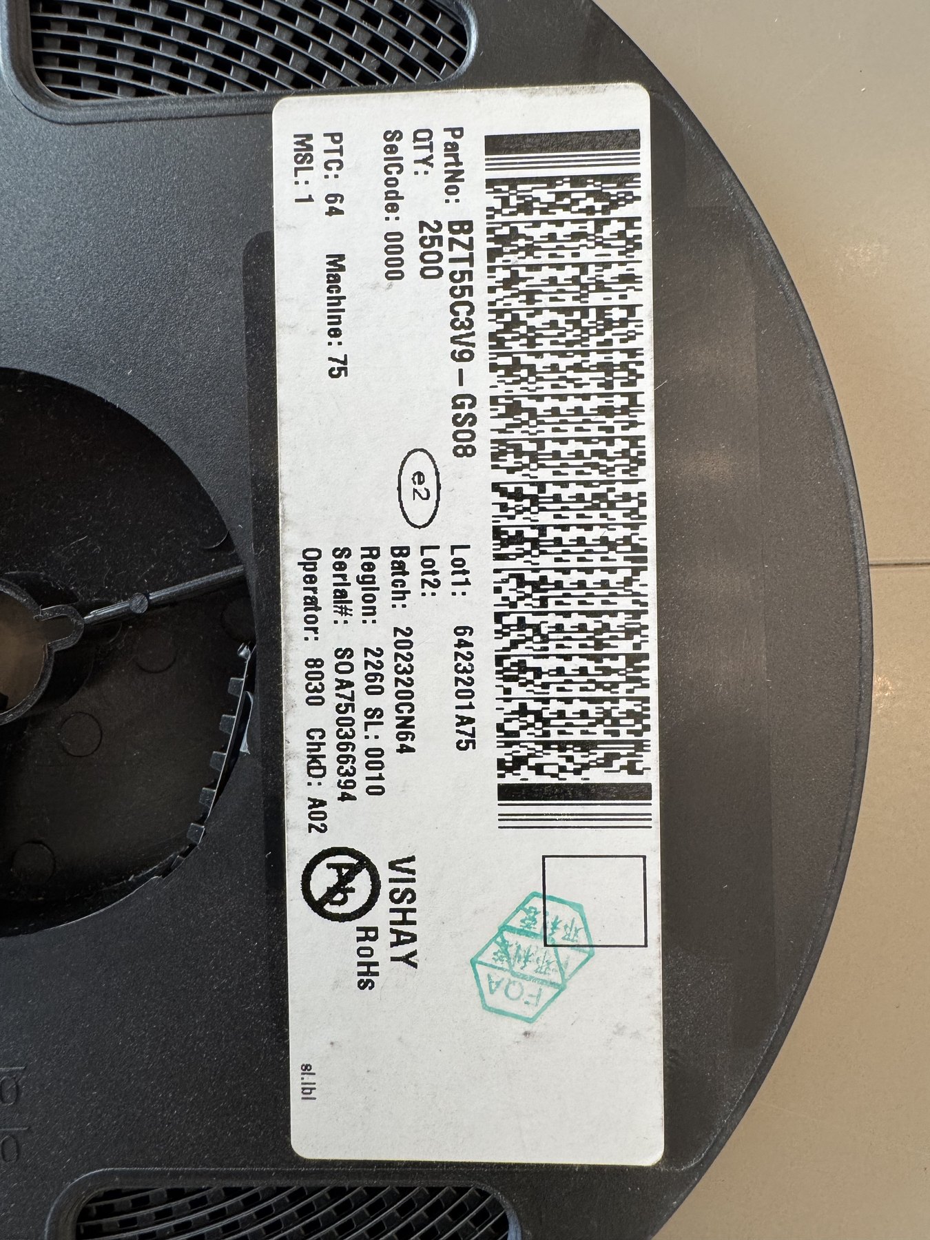 BZT55C3V9-GS08 product photo 2