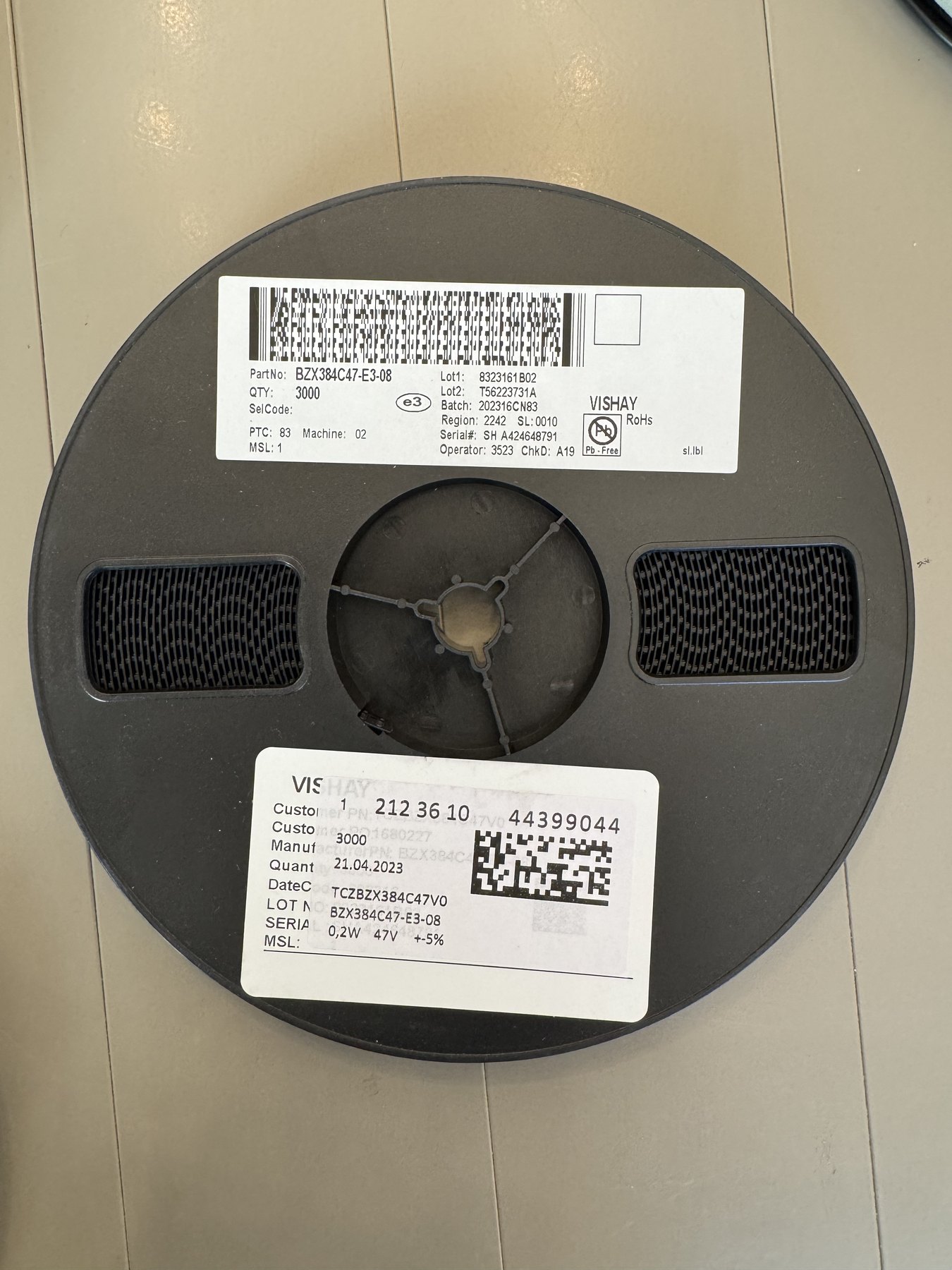 BZX384C47-E3-08 product photo 1