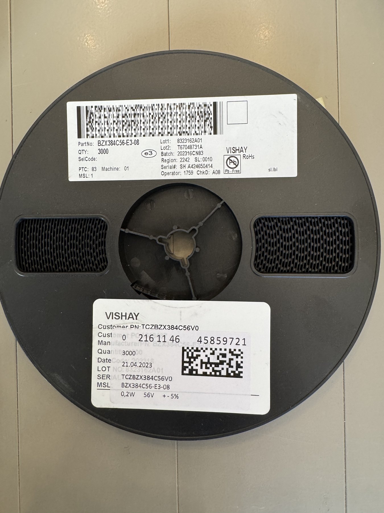 BZX384C56-E3-08 product photo 1
