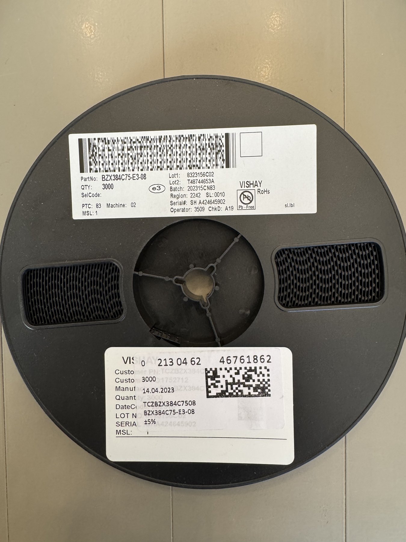 BZX384C75-E3-08 product photo 11
