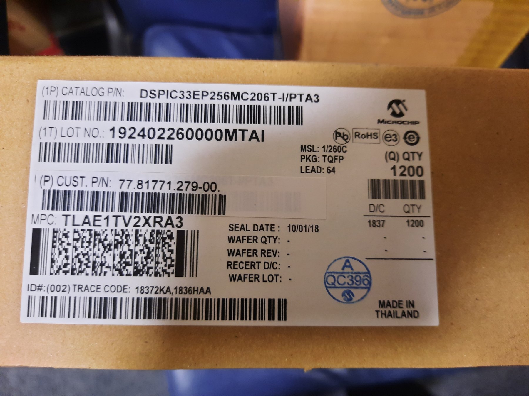 DSPIC33EP256MC206T-I/PT product photo 16