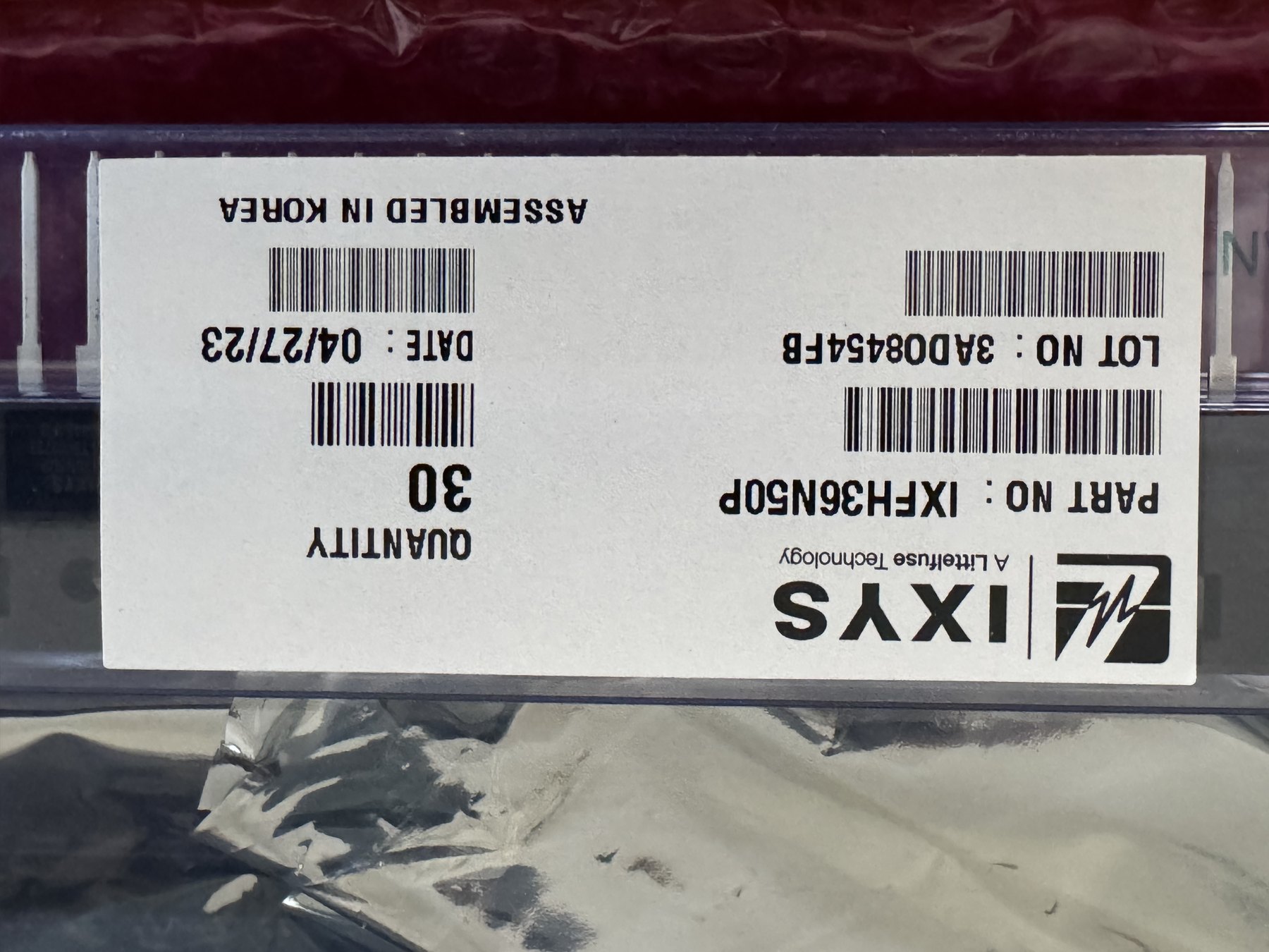 IXFH36N50P product photo 2
