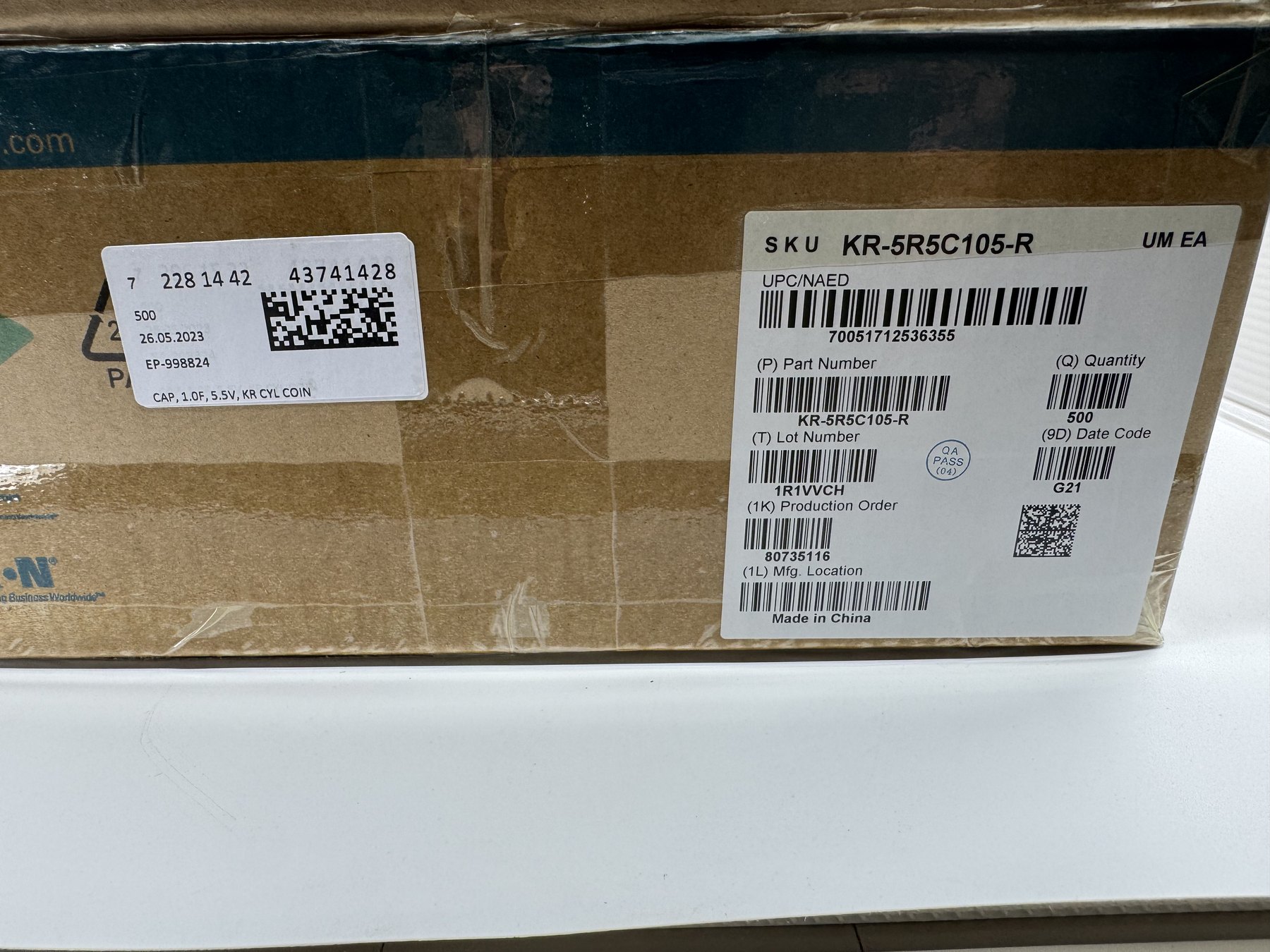 KR-5R5C105-R 1.0 F-5.5V product photo 1