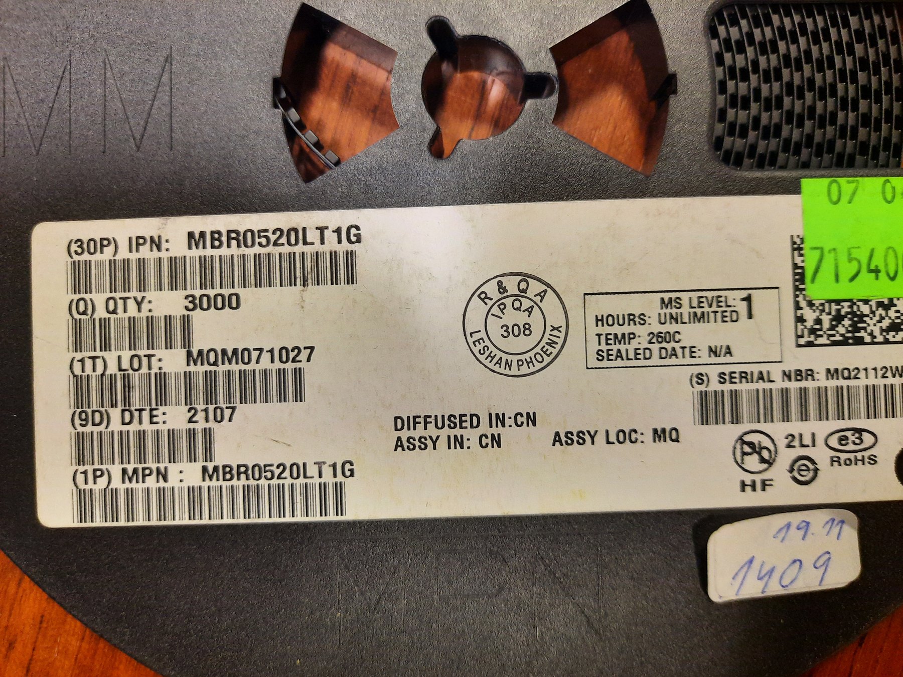 MBR0520LT1G product photo 2