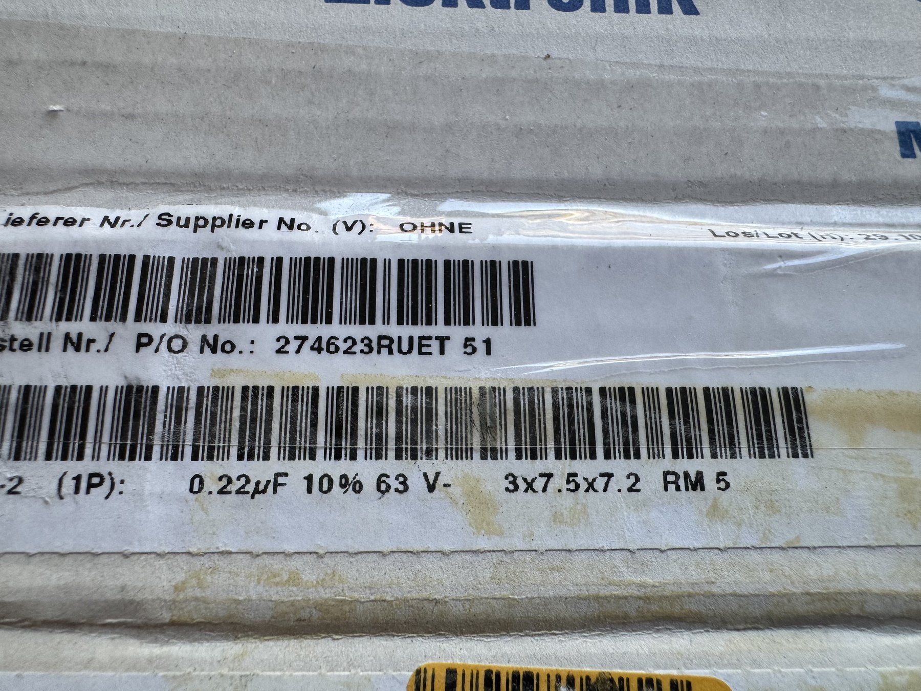 MKS02 0.1µF 63V ±10% 3x7.5x4.6 product photo 2