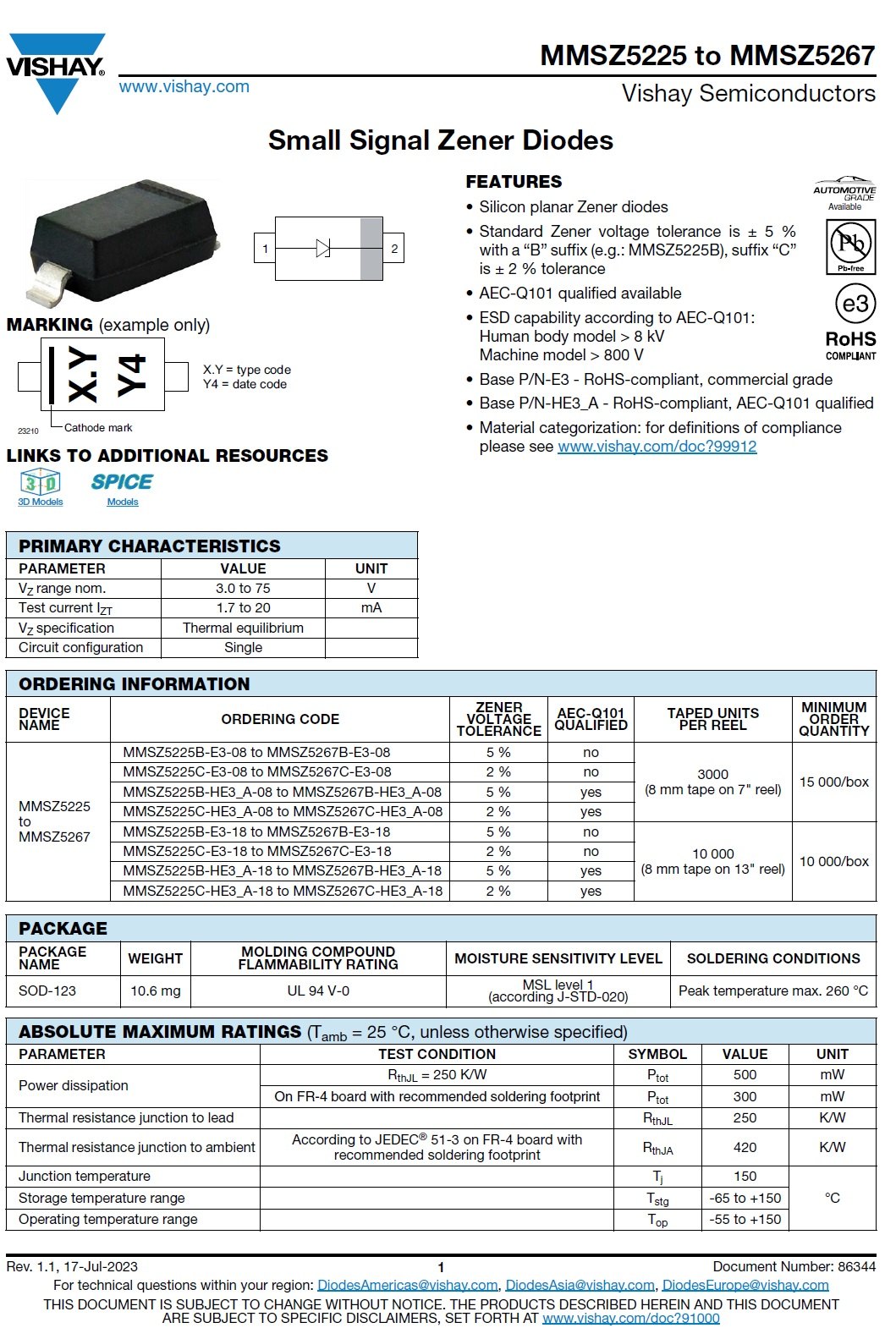 MMSZ5233C-E3-08 product photo 6