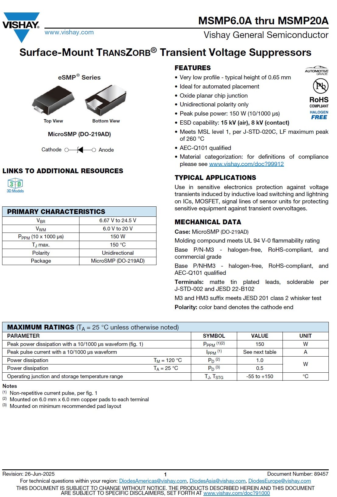 MSMP6.0A-M3/89A product photo 3