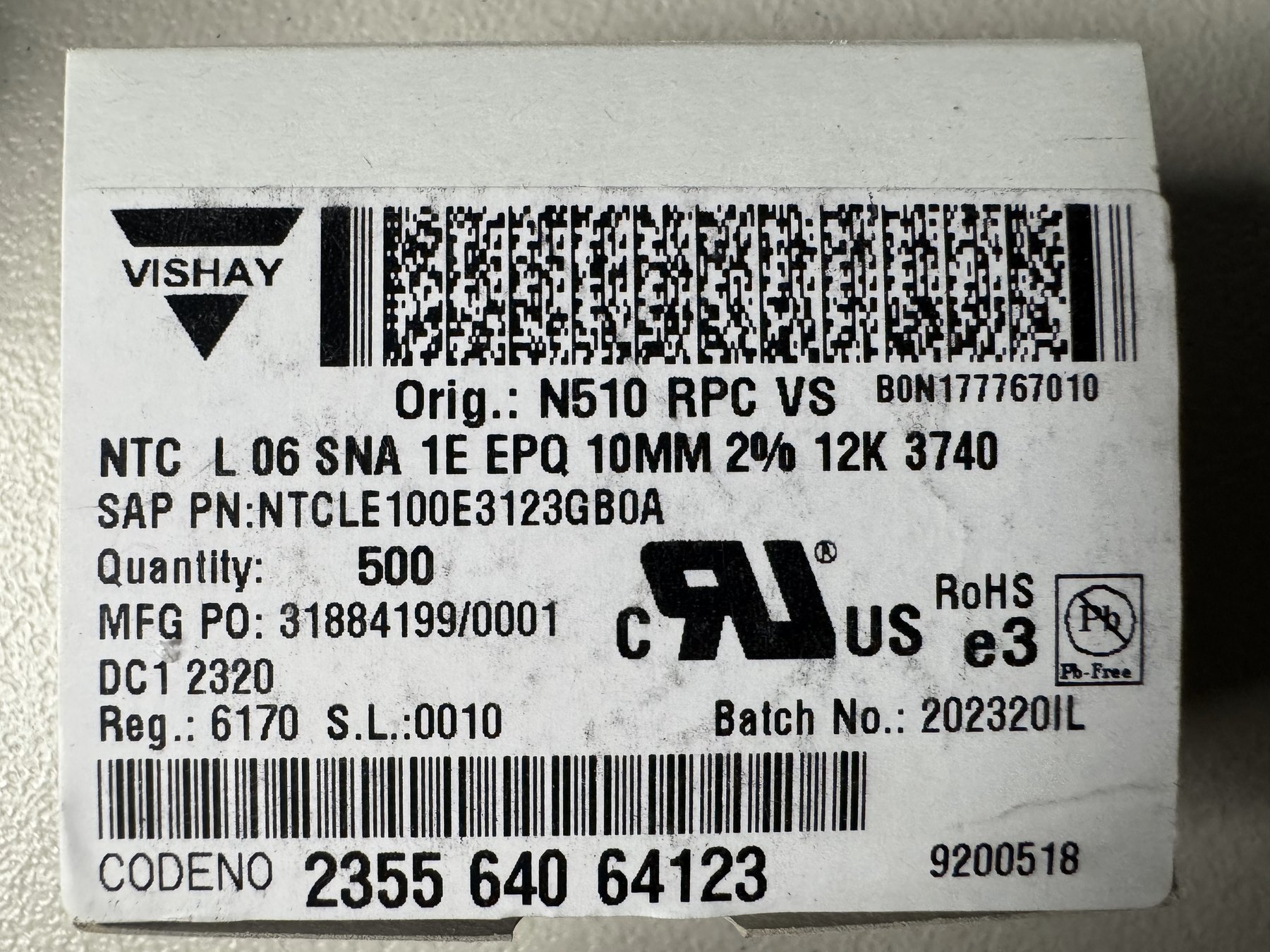 NTCLE100E3123GB0A product photo 1