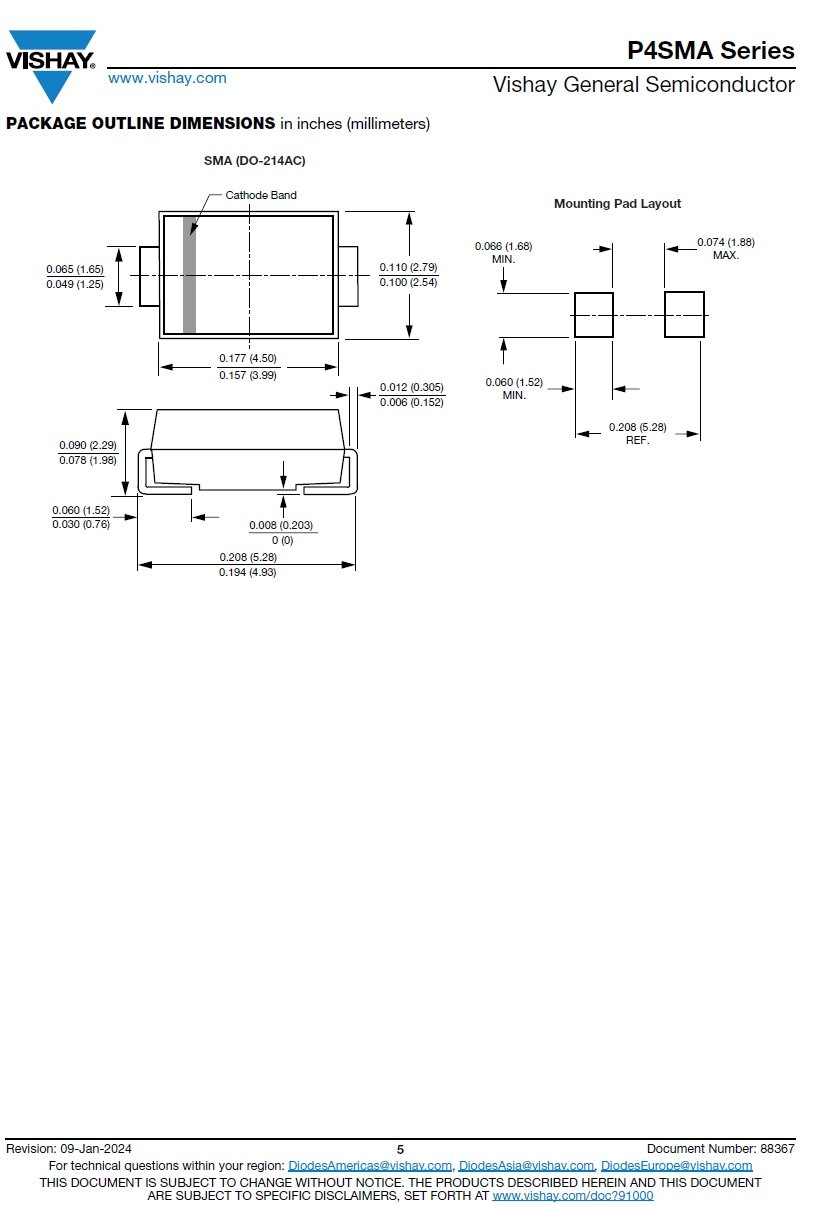 P4SMA15CA-E3/61 product photo 7