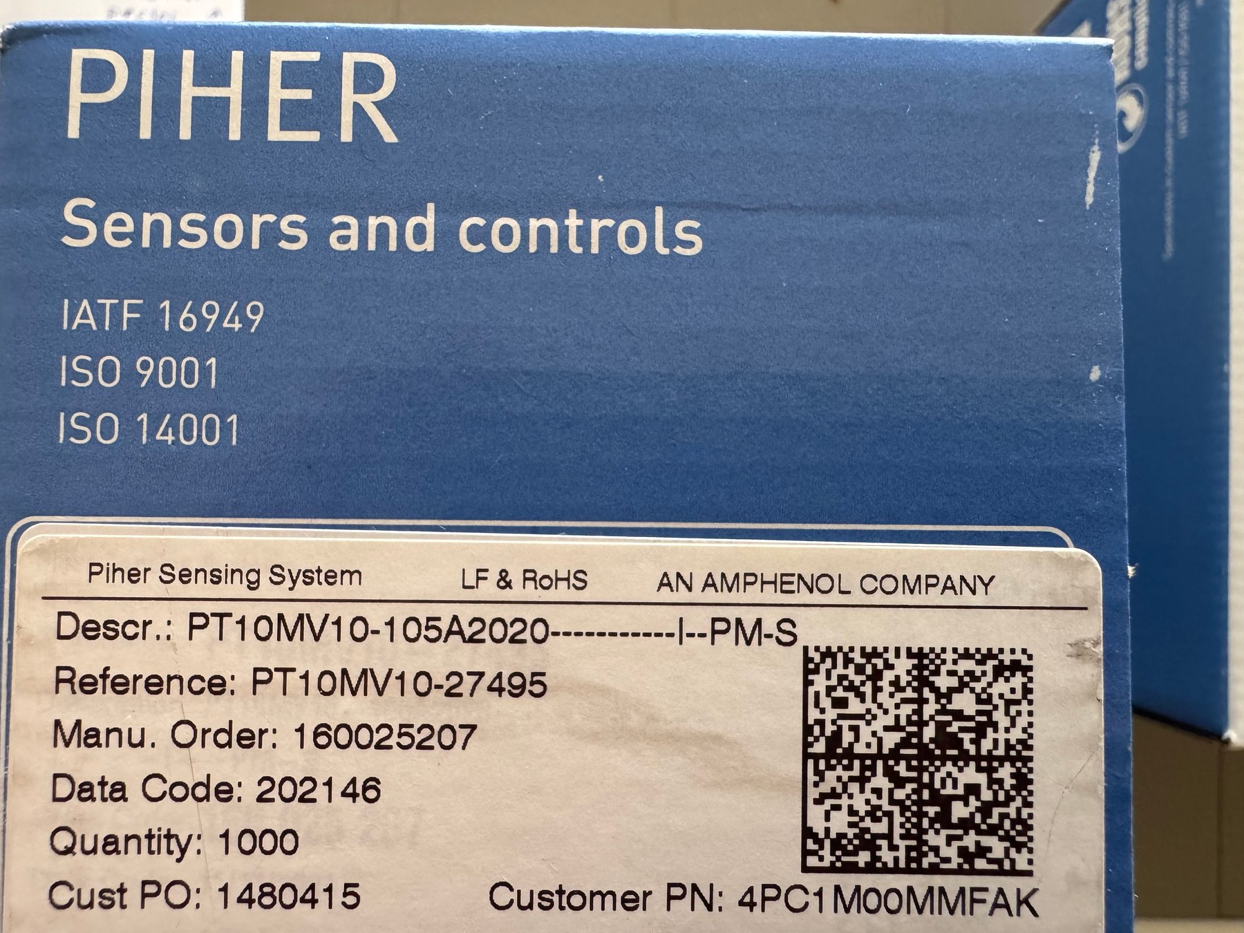 PT10MV10-105A2020 product photo 1