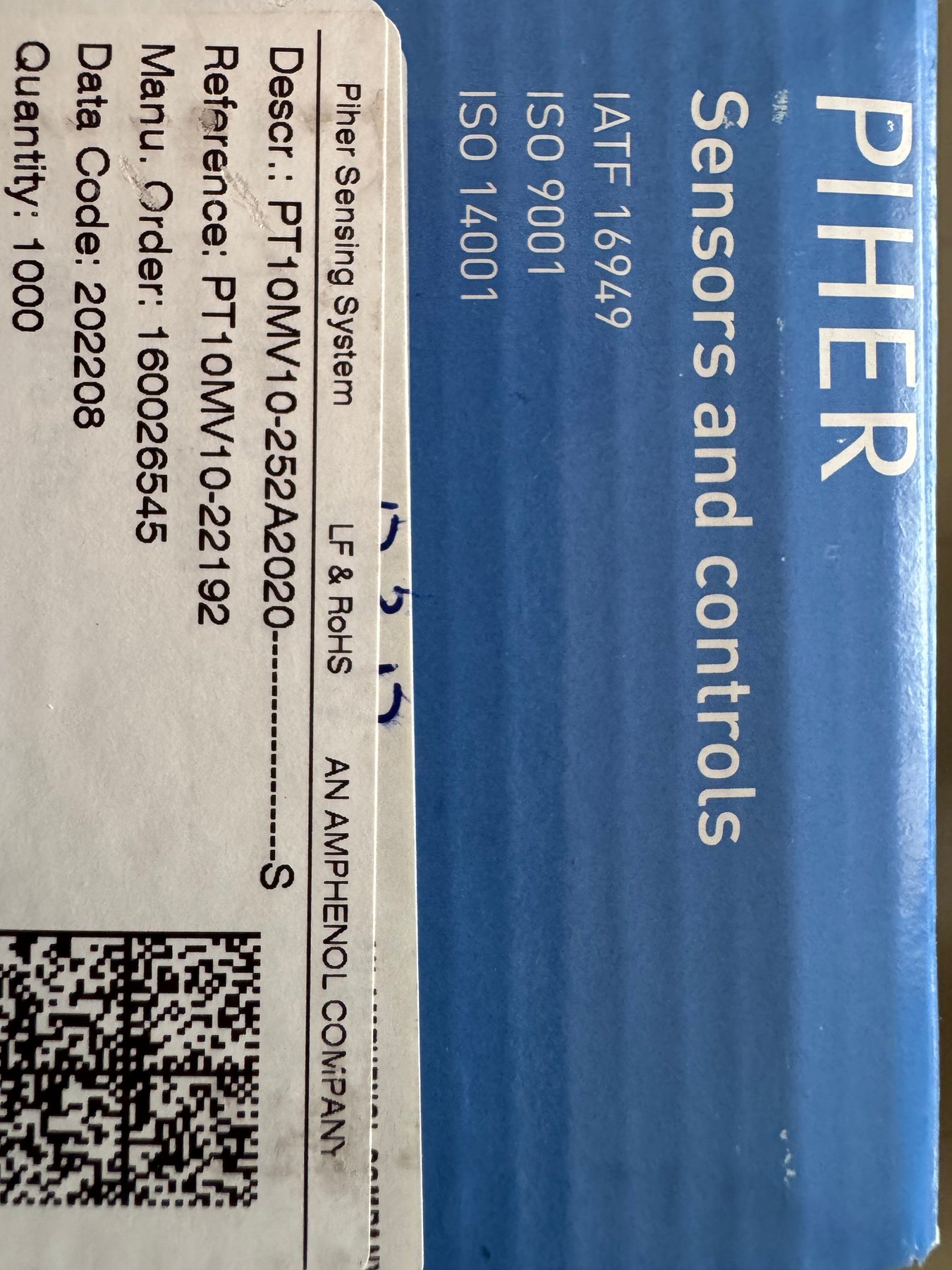 PT10MV10-252A2020 product photo 1