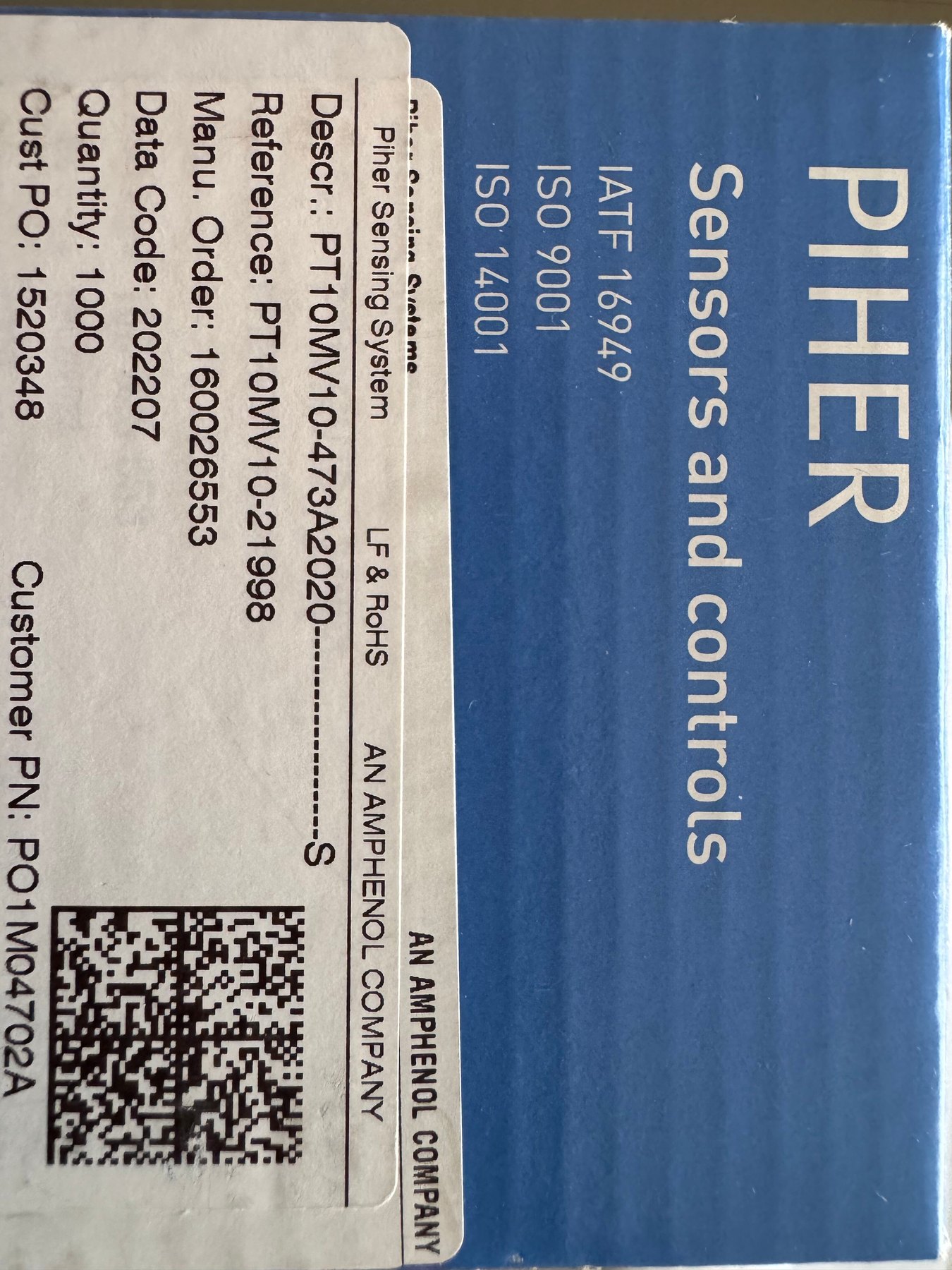 PT10MV10-473A2020 product photo 1