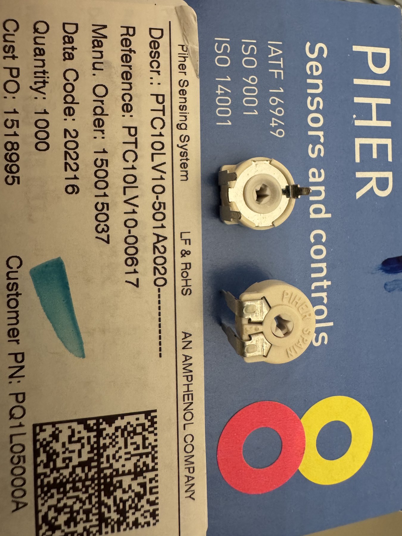 PTC10LV10-501A2020 product photo 6