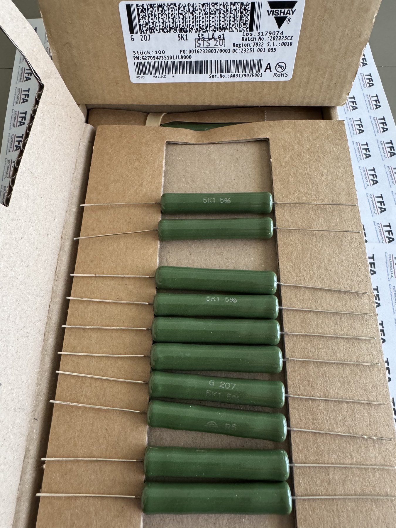 RESISTOR ALUMINUM HOUSE AND POWER MIX product photo 284