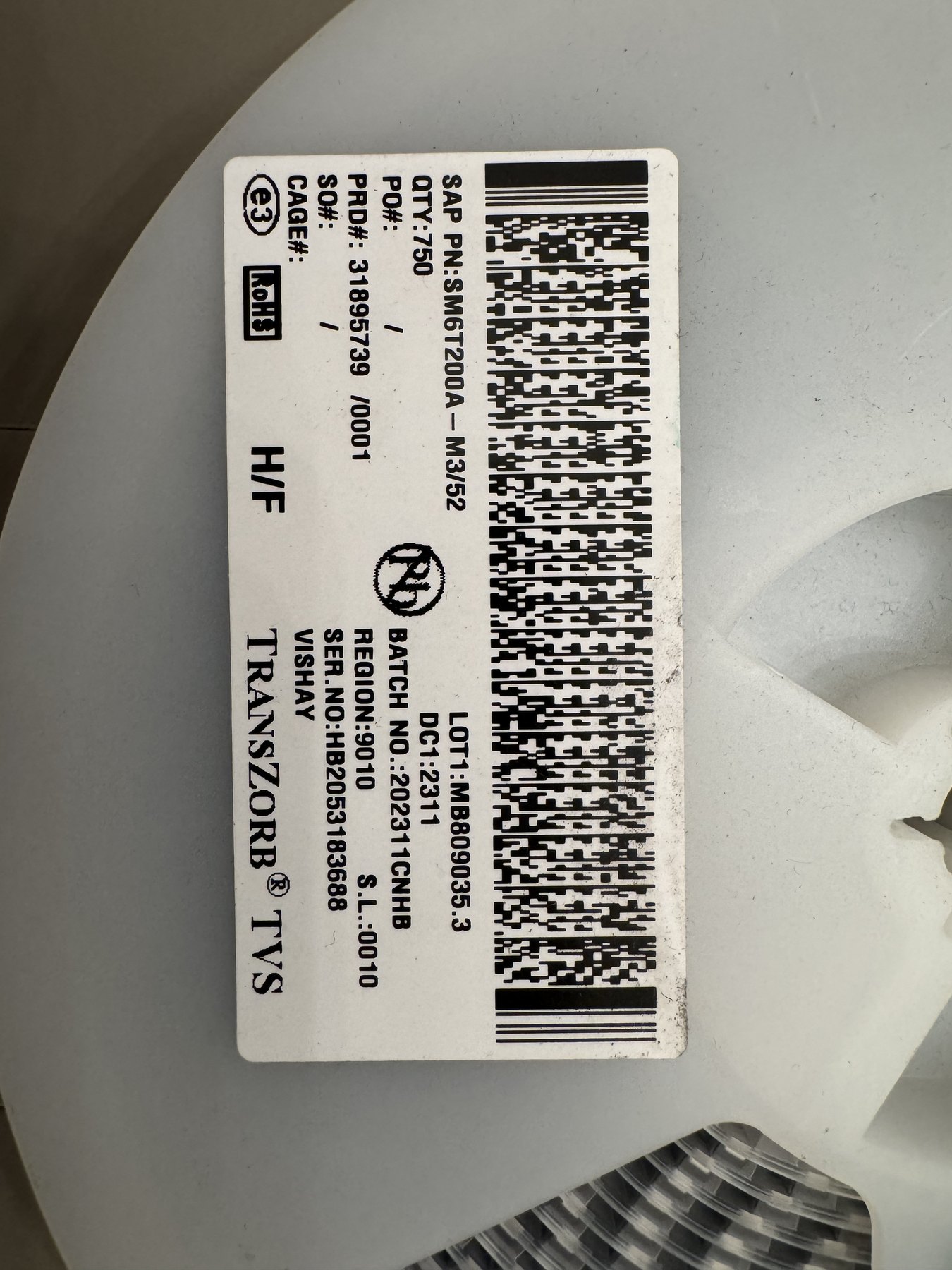SM6T200A-M3/52 product photo 1