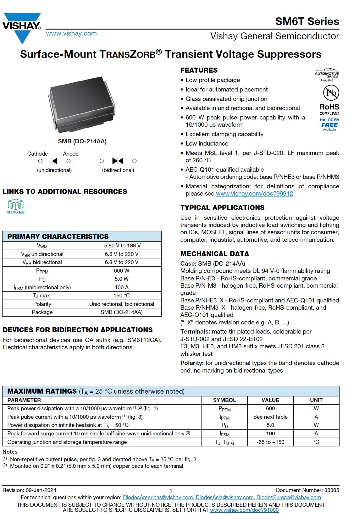 SM6T200A-M3/52 product photo 3