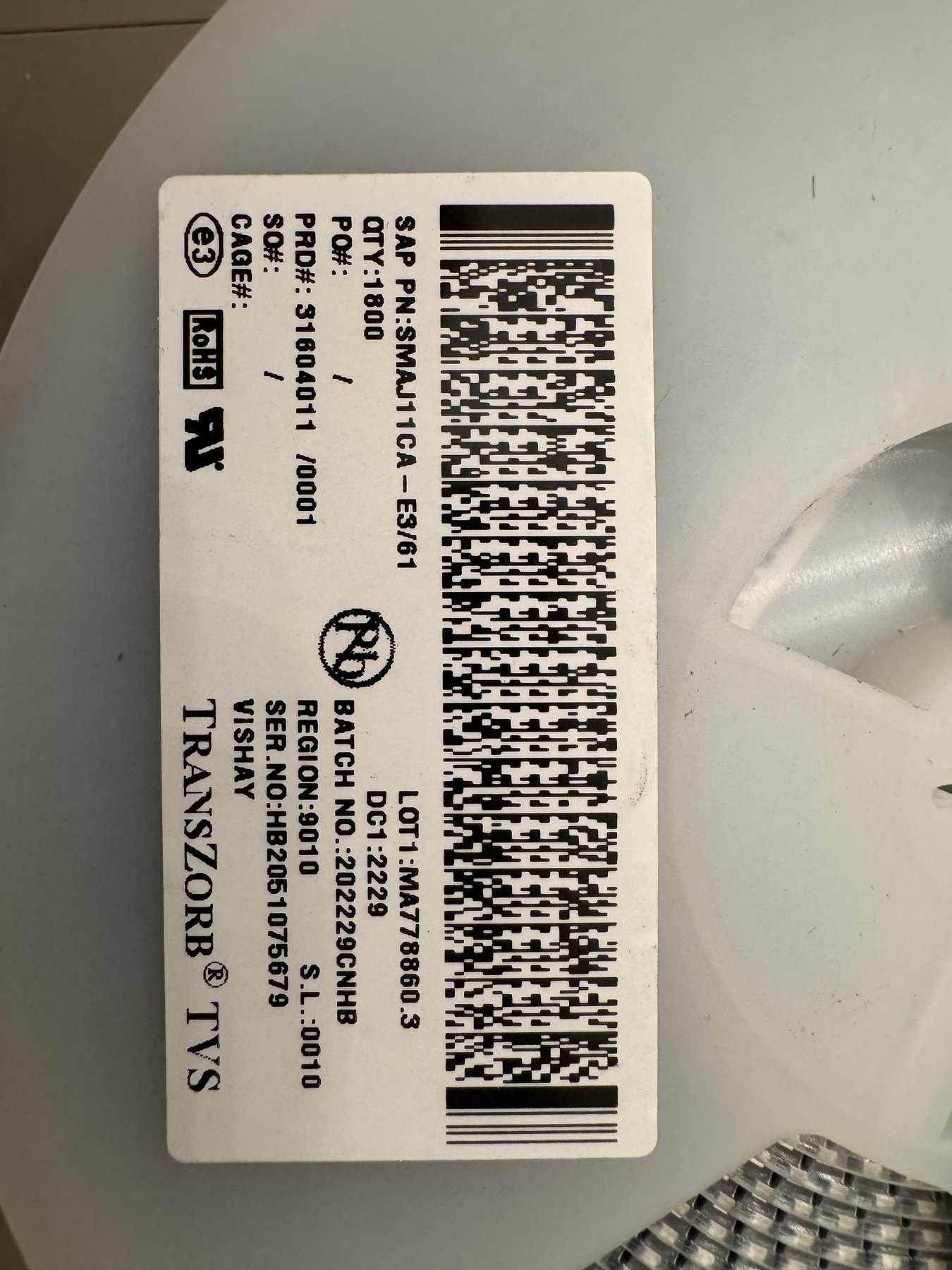 SMAJ11CA-E3-61 product photo 2